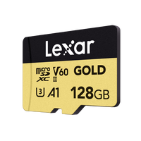 Carte mémoire Lexar Professional GOLD 128 Go 256 Go UHS-II Micro TF SDXC C10 U3 V60 A1 4K UHD pour drones et appareils photo
