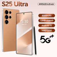 Version Globale 2025 Original S25 Ultra 6,8 Pouces Deca Core 108MP LTE 16 Go+1 To Android 15 HD 5G Smartphone de Jeu Débloqué