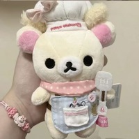 Porte-clés en peluche Rilakkuma Chef Pâtissier en gros – Adorable pendentif en peluche de dessin animé – Cadeau idéal pour les meilleurs amis et les couples