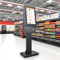 Mesin Kios Pembayaran Desain Baru Berkualitas Tinggi Grosir Supermarket Kios POS 27 Inci All in One Kios Pemesanan Mandiri