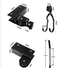 Soporte <span class=keywords><strong>de</strong></span> Bicicleta <span class=keywords><strong>de</strong></span> Acero ZMORE con Polea y Montaje en Techo, Color Negro, Logotipo Personalizado, para Almacenamiento y Exhibición <span class=keywords><strong>de</strong></span> <span class=keywords><strong>Bicicletas</strong></span> - Product Image 5