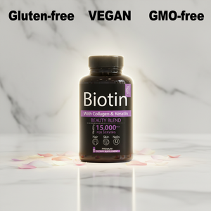 Capsules de biotine, collagène et vitamines <span class=keywords><strong>pour</strong></span> femmes adultes, complément beauté, favorise la croissance des cheveux, de la peau et des ongles, 60 unités, végétalien, sans gluten - Product Image 4