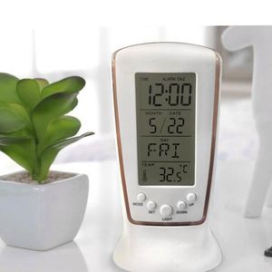 นาฬิกาตั้งโต๊ะดิจิตอล LED โปรโมชั่น พร้อมจอแสดงอุณหภูมิเปลี่ยนสี แสดงผลเพลง นาฬิกาปลุก ปฏิทิน-ดีไซน์แบบดั้งเดิม - Product Image 4
