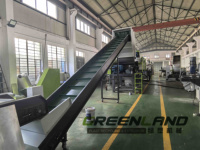 Greenlandplast Machine à laver les flocons de bouteilles PET écrasés avec séchoir Machine de recyclage PET