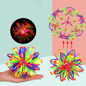 Multicolored Telescopic <b>Balls</b> Wholesale Rainbow Color Expandable <b>Ball</b> Stress Reliever Toy Plastic Stretching Telescopic <b>Ball</b> Kid - Product Image 4