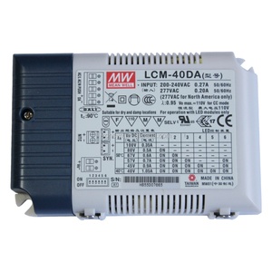 แหล่งจ่ายไฟ Mean Well รุ่น LCM-40DA แบบเอาต์พุตเดี่ยว ปรับหรี่แสงได้หลายระดับ 40W 350mA กระแสคงที่ 40V ไดรเวอร์ LED - Product Image 5