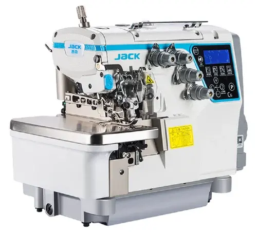 New Material 4 Thread Digitalized Overlock Sewing Machine China Jack C6 Industry Sewing Machine With Low Price