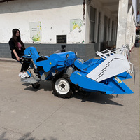 Moissonneuse-batteuse automotrice à alimentation complète pour riz et blé, machine de récolte de céréales à haute productivité