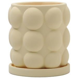 Balcon Moderne <span class=keywords><strong>Rond</strong></span> Épaissir Bonsaï Pots Pots En Terre Cuite Pour Plantes Durable En Céramique Succulente Planteur - Product Image 5