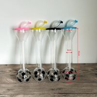 Nouveau Gobelet Isotherme en Plastique 500ml avec Paille, Design Football, Col Long, Minimaliste, pour Jus et Boissons, Vente Directe Usine