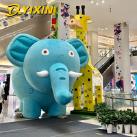 Animaux en tissu peluche gonflables géants publicitaires (éléphant, crocodile, guépard) résistants à l'eau pour événements promotionnels commerciaux