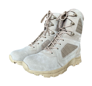 Botas DFM13 de Cuero Negro de 9 Pulgadas de Altura, Botas Tácticas Transpirables de Gamuza Caqui, Botas MG - Product Image 5