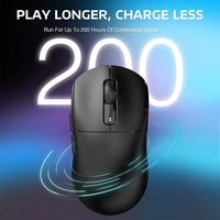 Mouse Gaming Nirkabel Ringan X3 dengan 3 Mode 2.4G USB-C Wired BT 26K DPI Sensor Optik PAW3395 untuk PC/Laptop/Win/Mac