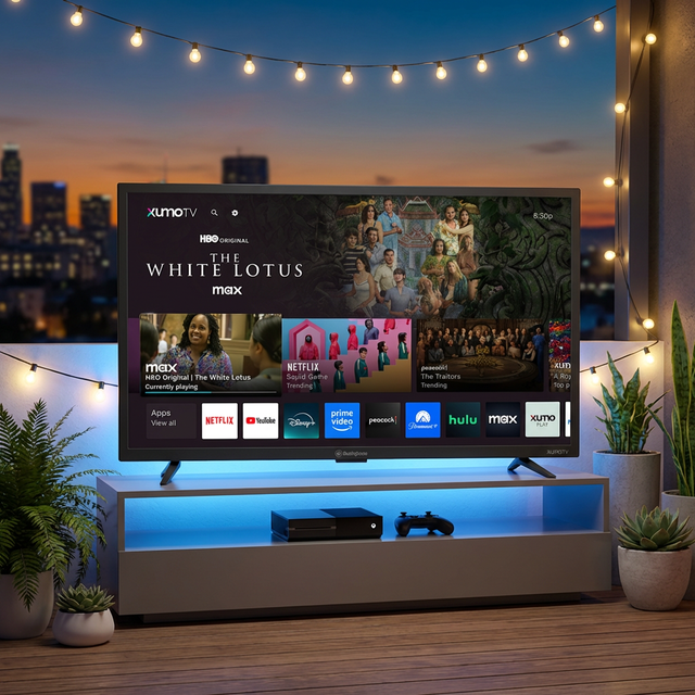 Luxury 75 Inch Outdoor Pool Patio 4K Smart TV IP65 Waterproof Anti-Glare High Brightness Android WiFi Animation Wayfinding