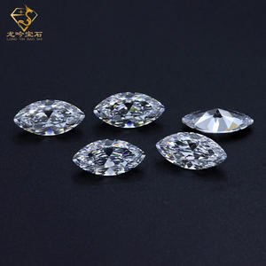 อัญมณี CZ หลวมทรงมาร์คีส์ขนาด 2*4 มม. 4*8 มม. 5A ประดับด้วยเพชร CZ สีขาว - Product Image 2