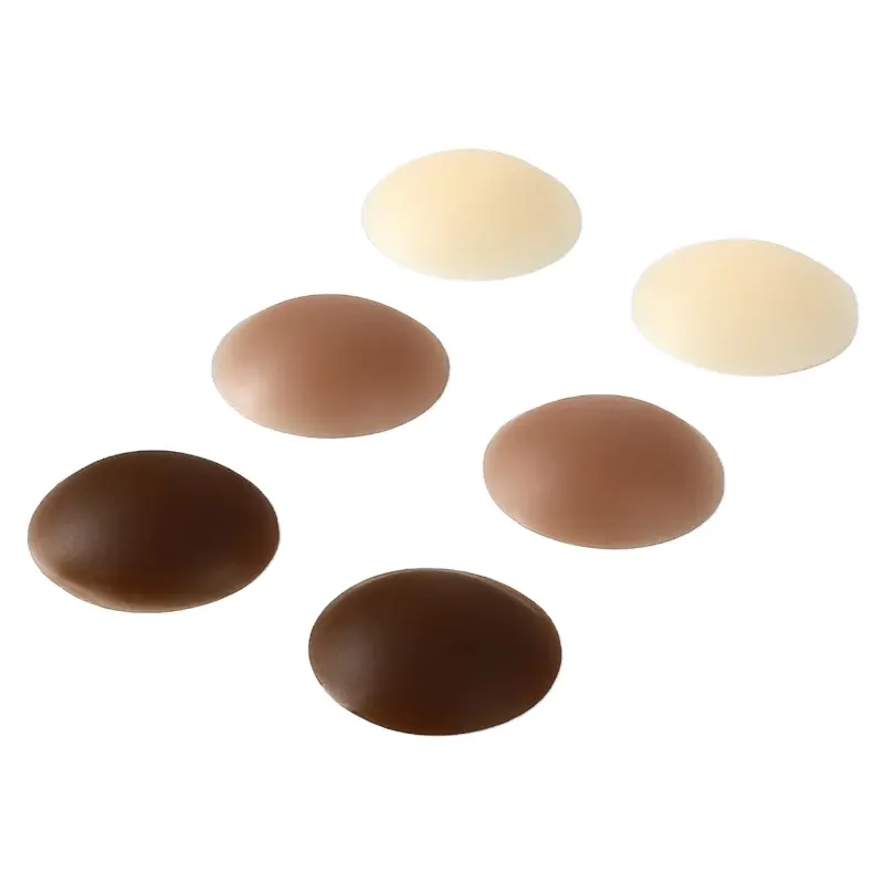 Nipple Cover Hot Sale 3.2 inches Women Breast Circle Matt Finish No Adhesive Reusable Silicone Nipple Covers for women