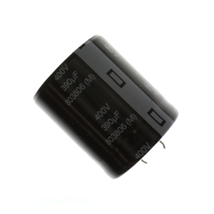 Condensateur à montage traversant EET-UQ2G391KA, 390 µF, 20 %, 400 V, en aluminium, à fixation par clip, Distributeur agréé - Product Image 1
