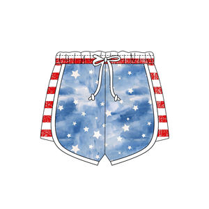 Précommande MOQ 5 étoiles, shorts pour filles du 4 juillet, imprimé, coton biologique, vente en gros, vêtements de mode pour enfants, boutique de vêtements pour enfants - Product Image 4