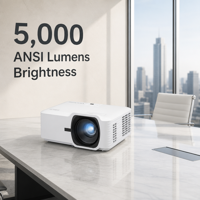N-ViewSonic LS740W 5000 ANSI Lumens Laser Installation Projector 3D 300inch Daylight HD Projector Full HD 1080P Video Beamer