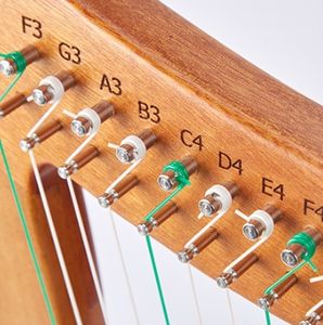 Instrumento de cuerda de 19 cuerdas, arpa de Lira, forma de luna única, diseño elegante, OEM - Product Image 3