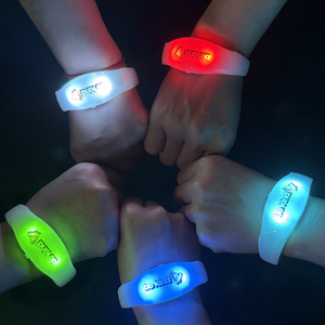 Custom ABS Silicone LED <b>Light</b> Up Wristband Flashing Bracelet Custom Logo for Party Concert - Product Image 3