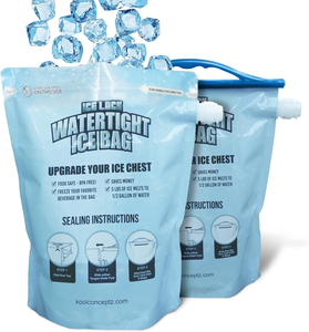 Large Leak Proof <strong>Ice</strong> <strong>Bag</strong> Can Be Customised 1L-20L Reusable Cooler <strong>Ice</strong> <strong>Bag</strong> Water <strong>Bag</strong> for Freezers - Product Image 1
