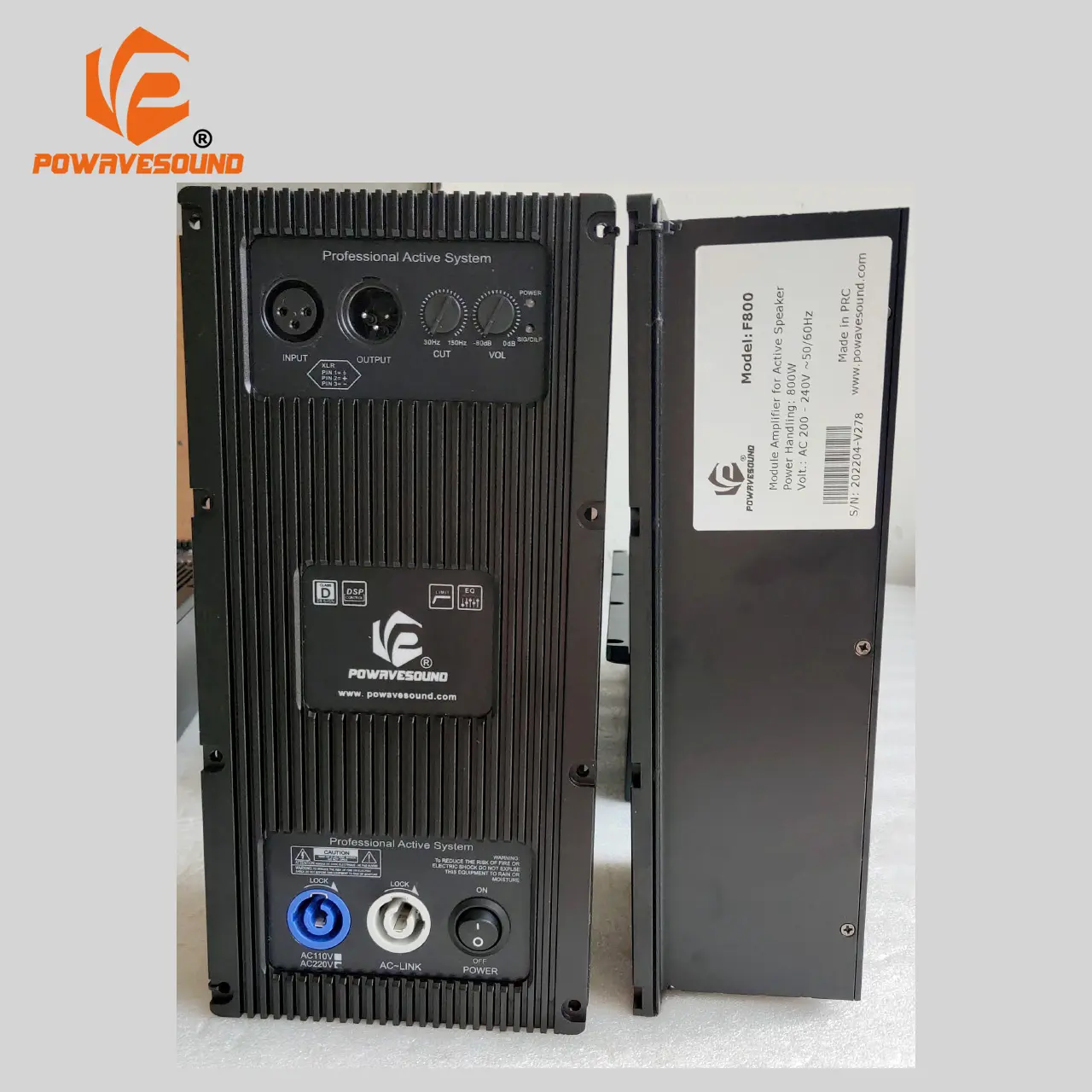 Powavesound-placa amplificadora digital, módulo amplificador de potencia para altavoz activo de un solo canal, 300/600/800 vatios, Clase D