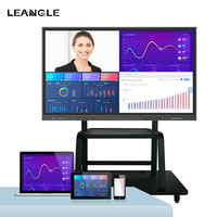OEM 86 pouces doigt écran tactile spécification emote contrôle pcba prix électronique intelligente tableau interactif tableau blanc avec support