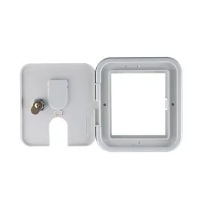 Multi-Purpose Access Door w/ Lock for RV Motorhome Caravan, Plastic Material RV Electrical Cable Hatch