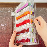 Livre d'échantillon d'ongles magnétique professionnel 120/180/240 pièces échantillons affichage Double face coloré vernis à ongles visualiseur