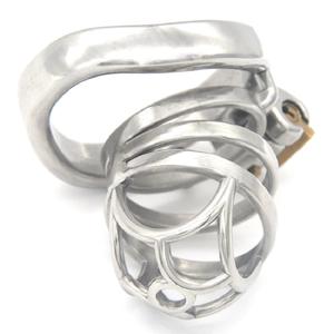 Neue kurze männliche Keuschheit Gerät Penis Ring <span class=keywords><strong>Cock</strong></span> Lock BONDAGE Hülle Freeze Delay Ejakulation BDSM Fetisch für den Menschen - Product Image 4