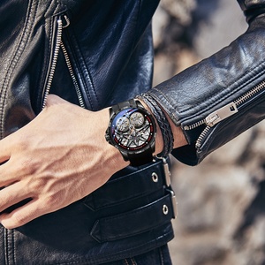AILANG 8826 Nouvelle Montre Homme Double Tourbillon Automatique Squelette avec Bracelet en Silicone Personnalisable - Product Image 6