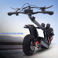 48V23Ah Lityumlu Arazi Elektrikli Scooter Yetişkin 1200W*2 Çift Motorlu Katlanabilir Tasarım Su Geçirmez Çift Süspansiyonlu 11 İnç Alüminyum
