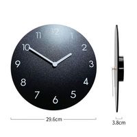 Jam Dinding Kayu MDF Kreatif, Seni Dinding Mewah untuk Ruang Tamu, Relojes Horloge, Jam Dinding Kayu Sederhana Besar untuk Dekorasi Rumah