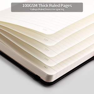 Logotipo personalizado A5 PU Tapa dura cuaderno portalápices banda elástica inglés diario de negocios personalización empresarial - Product Image 3