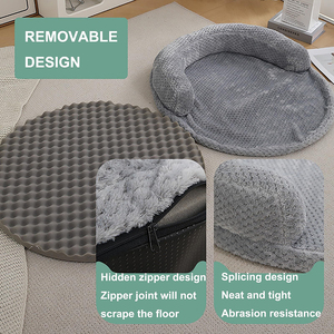 Luxury Pet Cats <b>Bed</b> for Indoor Cat Pillow <b>Bed</b> Furniture Large Orthopedic Machine Washable Dog Cat <b>Bed</b> Luxury Pet Pillow Mattress - Product Image 4