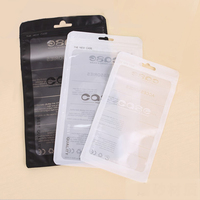 Sac d'emballage de câble USB laminé à glissière en plastique transparent personnalisé avec sac d'emballage suspendu