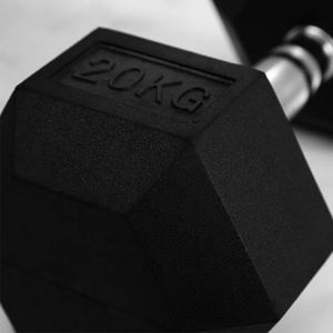 دمبلز مطاطي بعلامة خاصة للاستخدام المنزلي والصالة الرياضية طقم دمبلز سداسي دائري برأس سيليكون مطلية بـ 20 ، 10 ، 12 ، 15 ، 25 ، 40 أوزان - Product Image 3