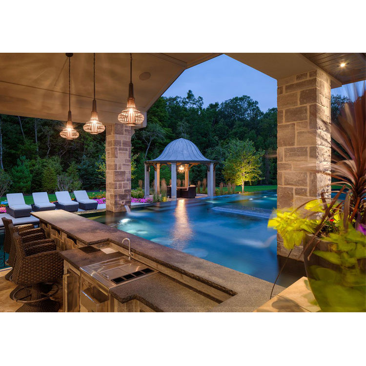 BBQ Grill Kitchen Worktop Stone Island Top Barbecue Black Granite