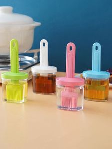 One Press Silicone Oil Kitchen <b>Tools</b> High Temperature Resistant Edible Barbecue Brush - Product Image 2