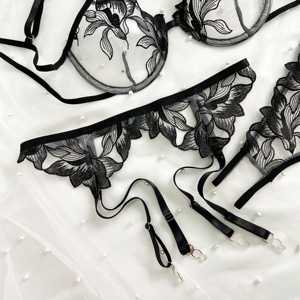 3 шт., сексуальное женское нижнее белье с подвязками - Product Image 5