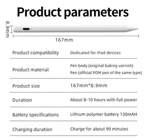 Pennini di ricambio in plastica <span class=keywords><strong>penna</strong></span> stilo attivo compatibile per matita Apple 1 ° 2 ° per pastelli <span class=keywords><strong>Logitech</strong></span> altri stili - Product Image 5