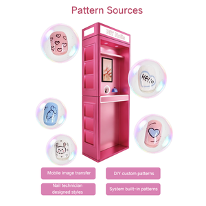 Stampante per unghie intelligente completamente self-service, macchina per la <span class=keywords><strong>vendita</strong></span> fai-da-te con touchscreen 3D, distributore automatico commerciale senza operatore - Armadietto laterale - Product Image 6