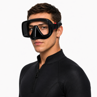 Lunettes de plongée sous-marine pour adultes Gear Freediving Spearfishing Snorkeling silicone Frameless Free Diving Mask