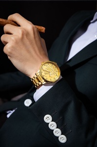 นาฬิกาข้อมือผู้ชาย OEM ODM ระบบออโตเมติก สีทอง หน้าปัดลายเรือใบ สายสแตนเลส กันน้ำ เรืองแสง เหมาะสำหรับธุรกิจ - Product Image 5