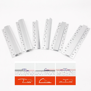 Z-hình dạng Sàn Nhôm chuyển tiếp dải 25 mét chiều cao khoảng cách Bìa 6000 loạt liền mạch kết nối cho gạch sàn gỗ uốn - Product Image 3