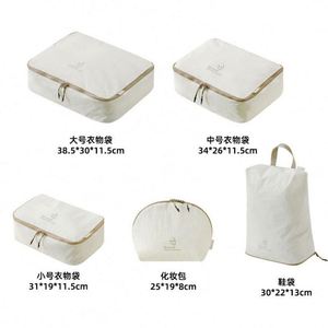 New Taslan 5 Pcs Travel <b>Compression</b> Storage <b>Bag</b> of Business Trip Large Capacity Storage Pack Waterproof <b>Bag</b> Set - Product Image 2