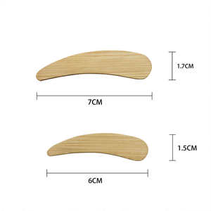 Mini spatule cosmétique pour crème visage, logo personnalisé, bambou, jetable, écologique, pas cher, cuillère à glace, 5 pièces/ensemble - Product Image 4