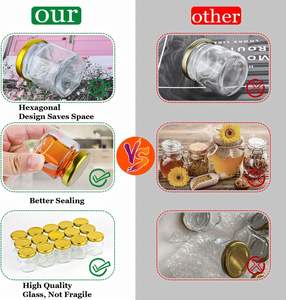 45ml glazen honingpotjes met honinglepeltje, bijen- & hoefijzerhanger, cadeauzakjes & bedankkaartjes - kraamfeest bruiloft partyfavoren - Product Image 5