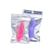 Bolsa de Aluminio con Cierre Hermético, Bolsa Plateada con Cierre Láser y Ventana Transparente para Perlas